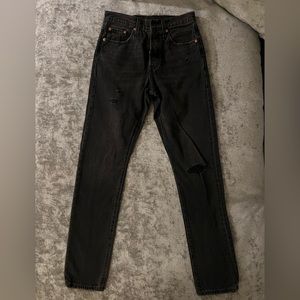 Levi’s 501S Skinny Distressed Button Fly Jean